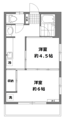 グリーンハイツの物件間取画像